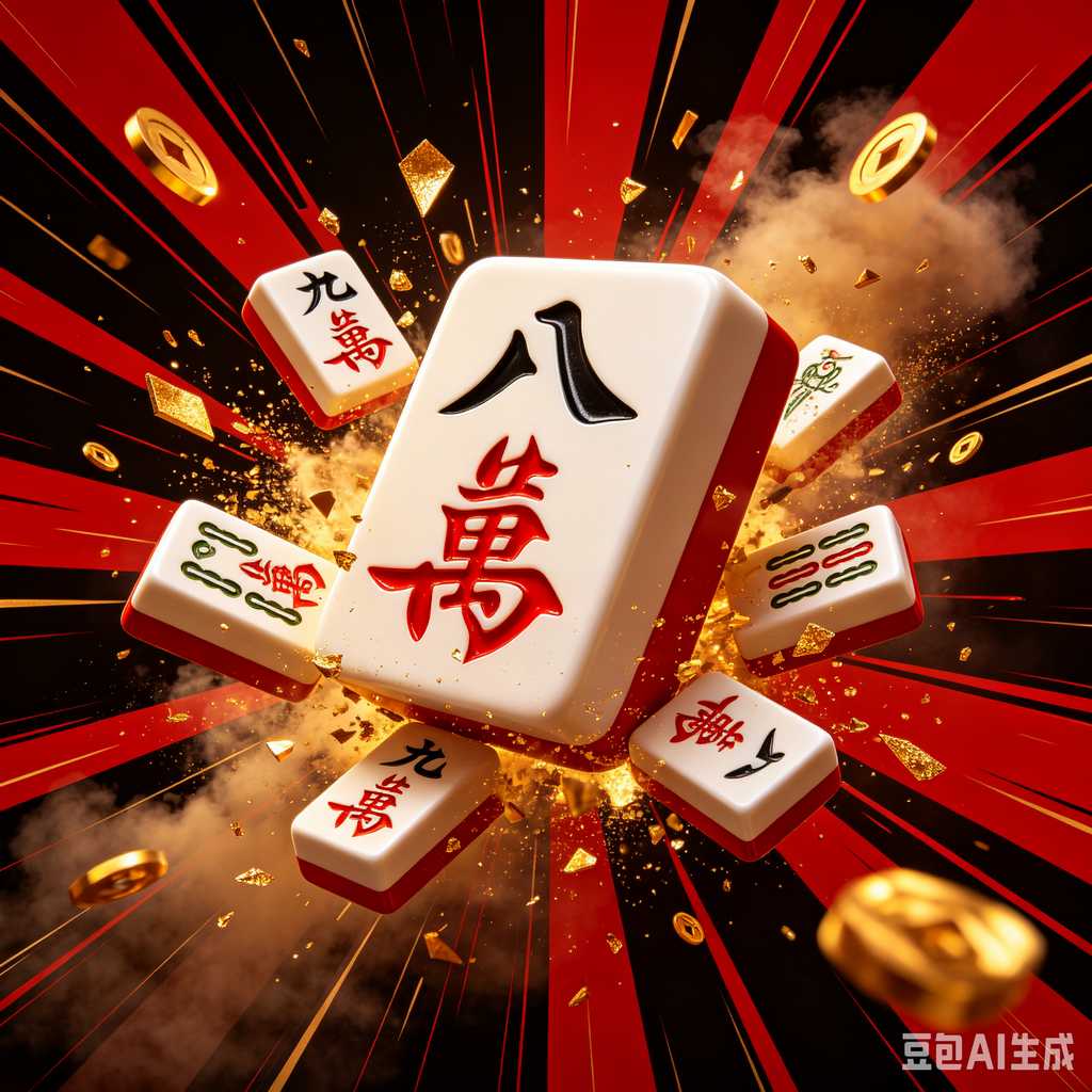 retro text mahjong tiles