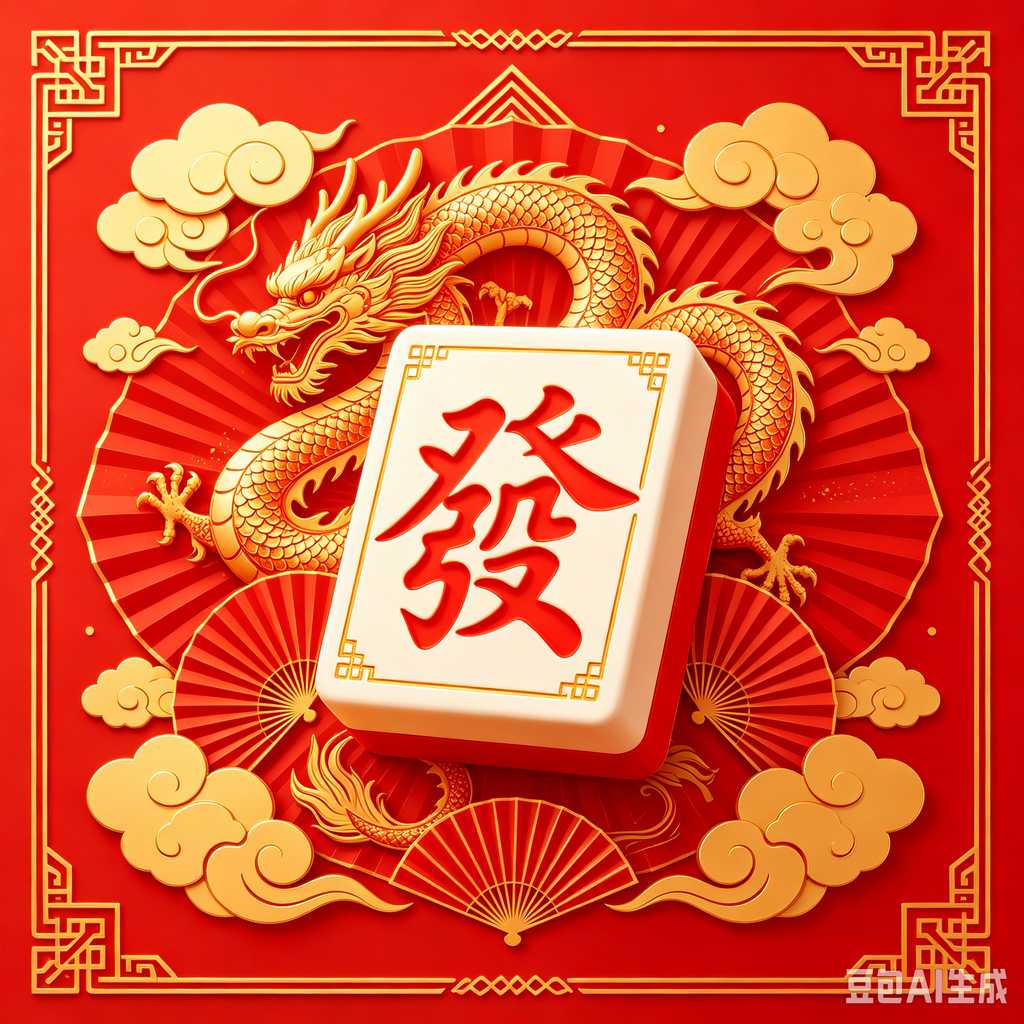 retro text mahjong tiles